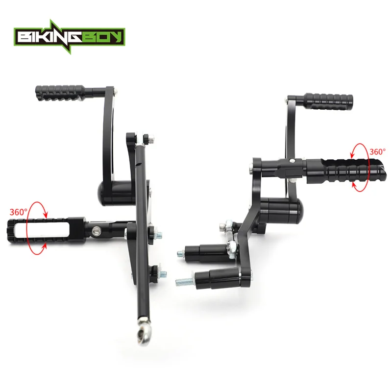 BIKINGBOY 12" - 13" Fußrasten-Set für Street Bob FXBB FXBBS Low Rider FXLR ST FXLRST 18 19 20 21 22 23 24 25 – Detail 6