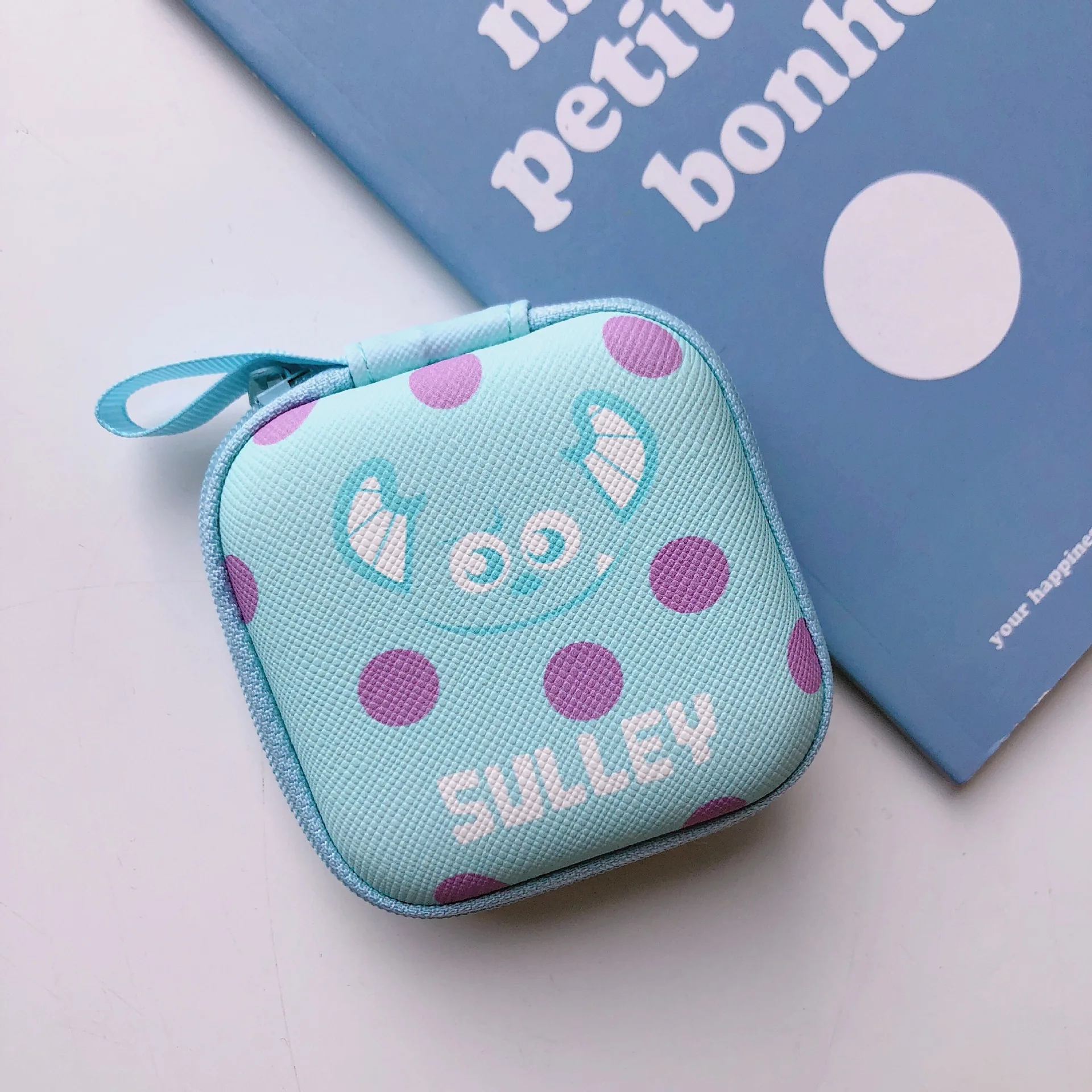 Disney Mickey Minnie cartoon coin purse stitch boy girl coin bag handbag earphone clutch charger data cable storage box purses