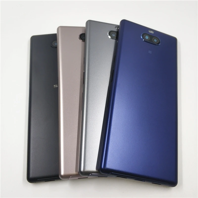 Battery Cover Rear Door Housing Back Case For Sony Xperia 10 I3113 I4113 I4193 I3123 Battery Cover Camera Frame Lens