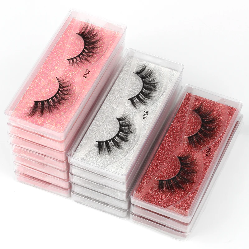 Wholesale 3d Mink Lashes 4/10/100 pcs Mink Eyelashes Natural False Eyelashes Thick fake eyelash Makeup Wholesale Lashes In Bulk