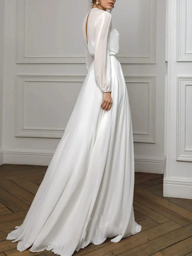 Robe trapèze blanche à manches longues, tenue de soirée formelle, de vacances, de jour de Léon, de Rh, de fête éducative