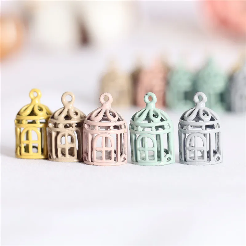 Dollhouse Miniature Food Play Scene Model Toy Model Accessories Mini Color Bird Cage Decoration Dolls Accessories