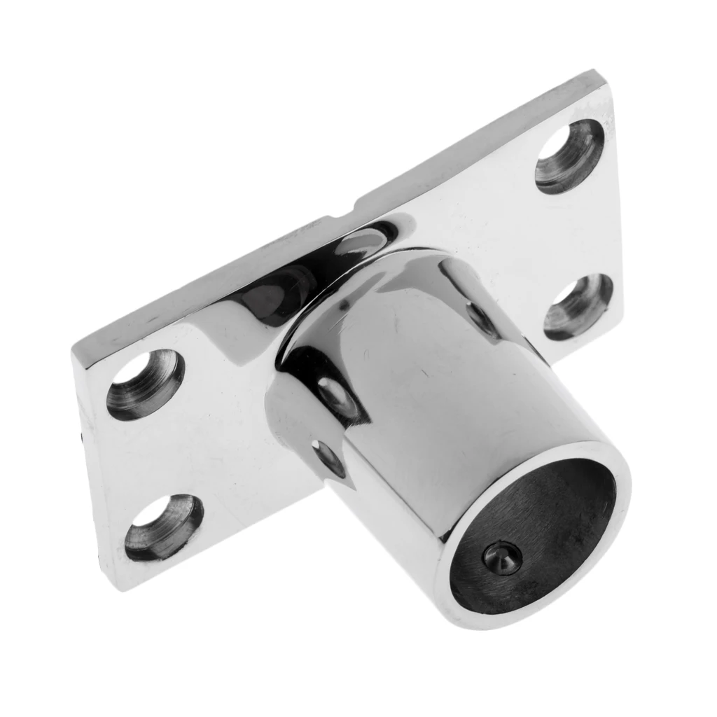 Boat Hand Rail Fitting 90 Degree 7/8' Stanchion Base Marine Stainless Steel