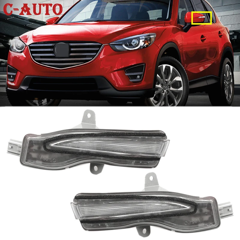 Car Left Right Rearview Mirror LED Side Mirror Lamp lights Car Trun Signal Indicator Light For Mazda CX-3 CX-4 CX-5 2016-2018