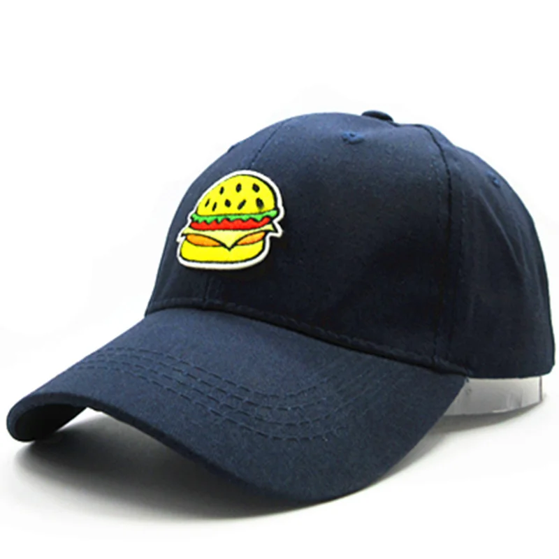 2024 Hamburger Embroidery Cotton Baseball Cap Hip-hop Cap Adjustable Snapback Hats for Men and Women 222 image 3