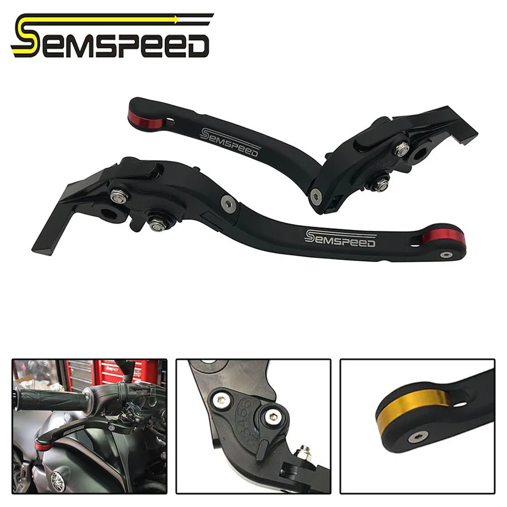 SEMSPEED Motorcycle CNC Brake Clutch Adjustable Foldable Levers For Aprilia SV MILLE / R 1999-2003 DORSODURO 1200  2011-2016