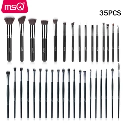 MSQ Makeup Brushes Set Foundation Eyeliner Eyeshadow Sculpting Brush Blending 35PCS 32PCS 27PCS Make Up Brush Synthetic Hair