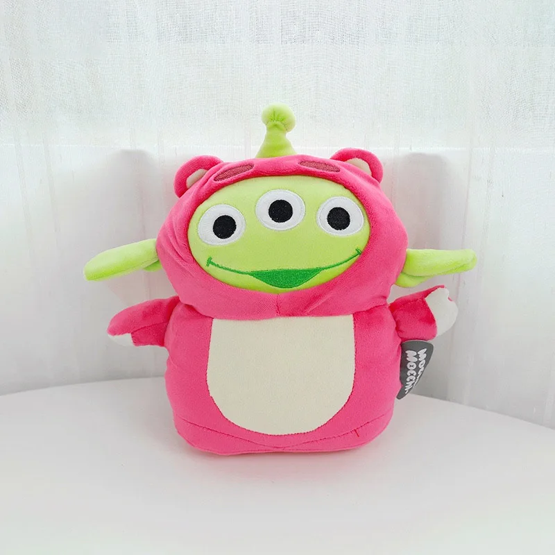 28cm verde alienígena kawaii brinquedo de pelúcia história 4 cosplay disney woody lotso urso os incredibles animais de pelúcia bonecas presente de aniversário