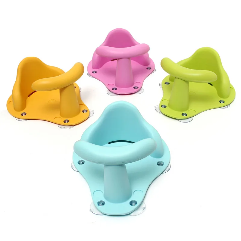 Newborn Bath Seat Baby Bathtub Pad Mat Chair Safety Security Anti Slip Baby Care Children Bathing Seat Washing Toys Dining Seat