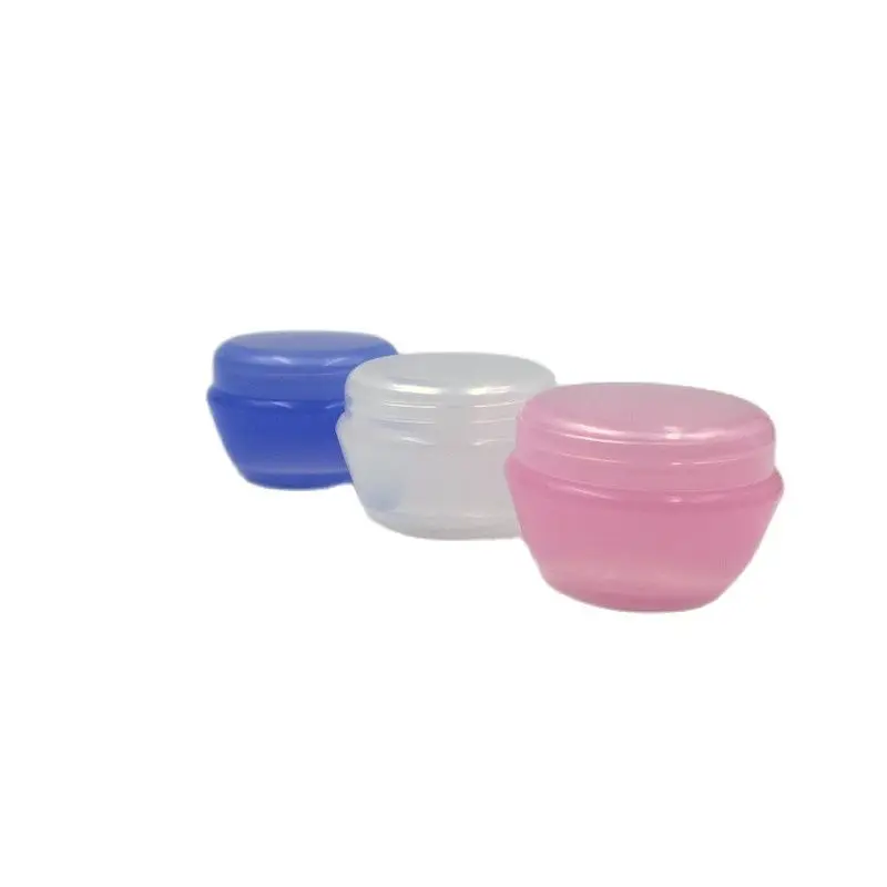 12sets 10g colored cream sample jars 10g,1/3 OZ Mini plastic containers jars,10cc container for cosmetic packaging