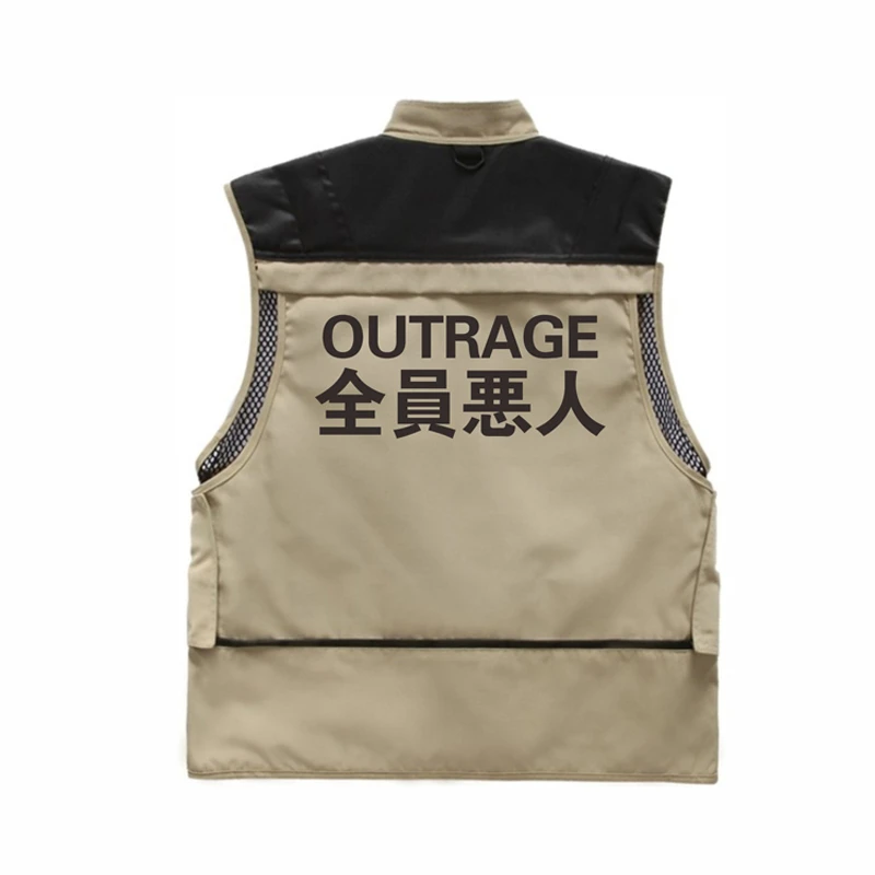 Tactical Cargo Vest Men 2023 Spring Summer Men Coat Sleeveless Jacket Casual Men Vest Coat