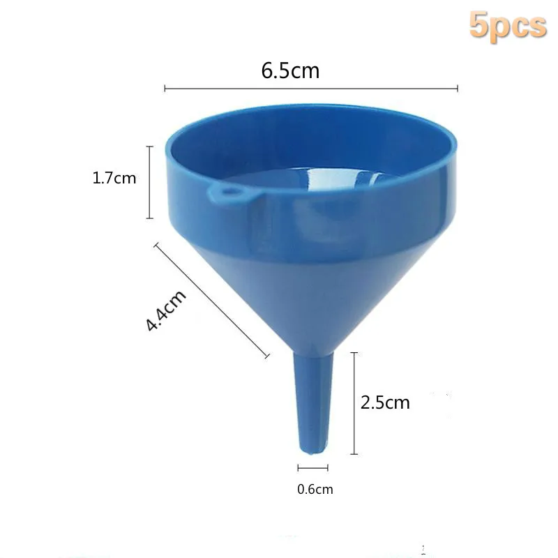 5PCS Plastic Telescopic Funnel For Kitchen Tools Grade Jam Spice Large Canned Funnel
