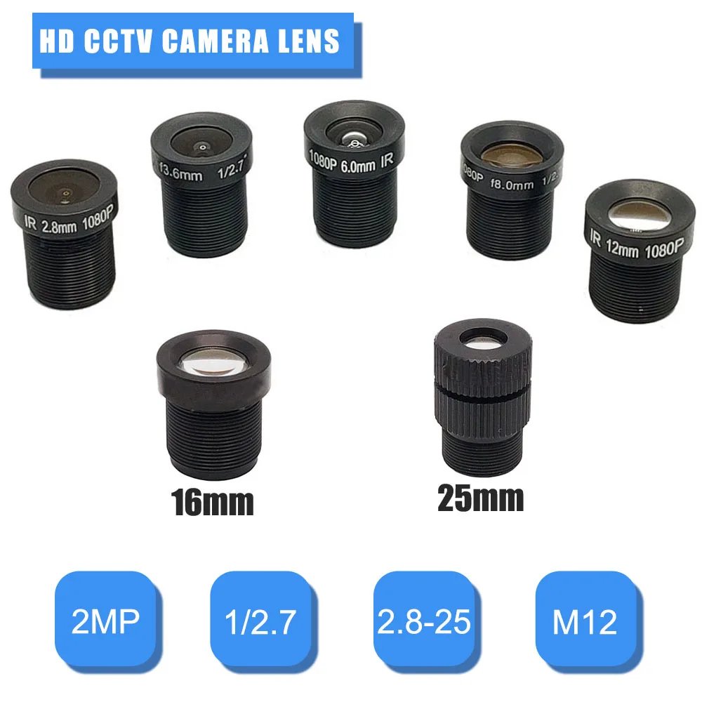 HD 2MP/1080P 2.8/3.6/6/8/12mm CCTV Camera 1/2. 7