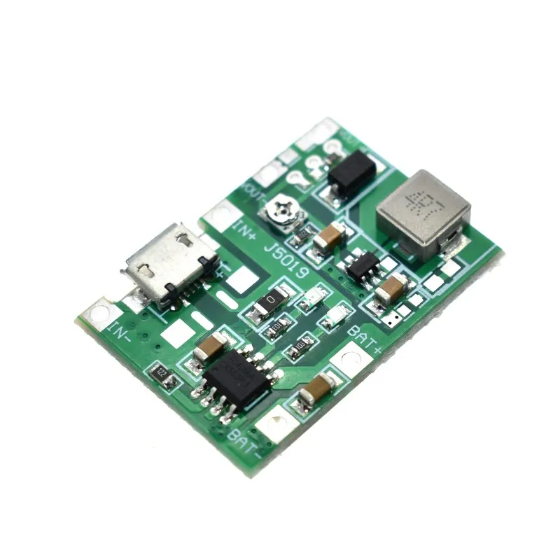 WAVGAT Lithium Li-ion 18650 3.7V 4.2V Battery Charger Board DC-DC Step Up Boost Module TP4056 DIY Kit Parts