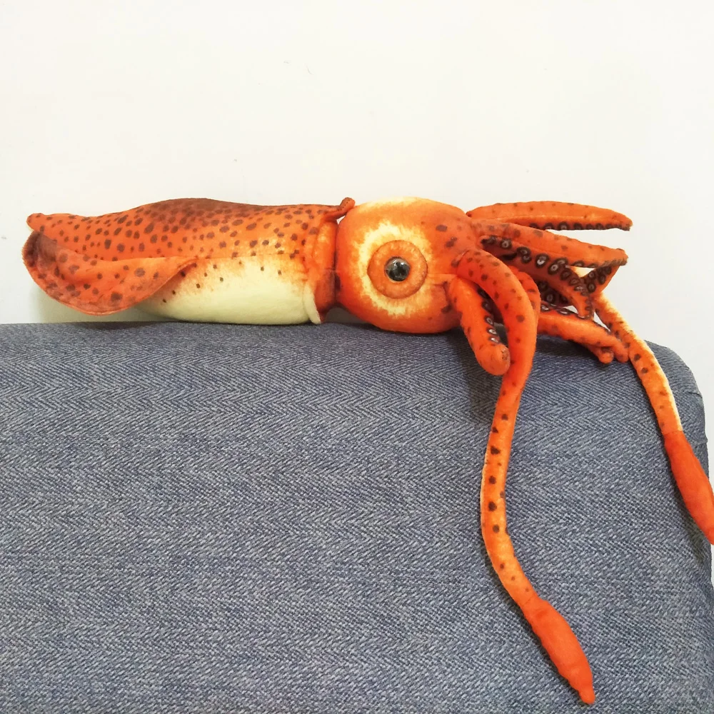 Red Squid Doll Children Plush Stuffed Toy Birthday Gift Sea Animals