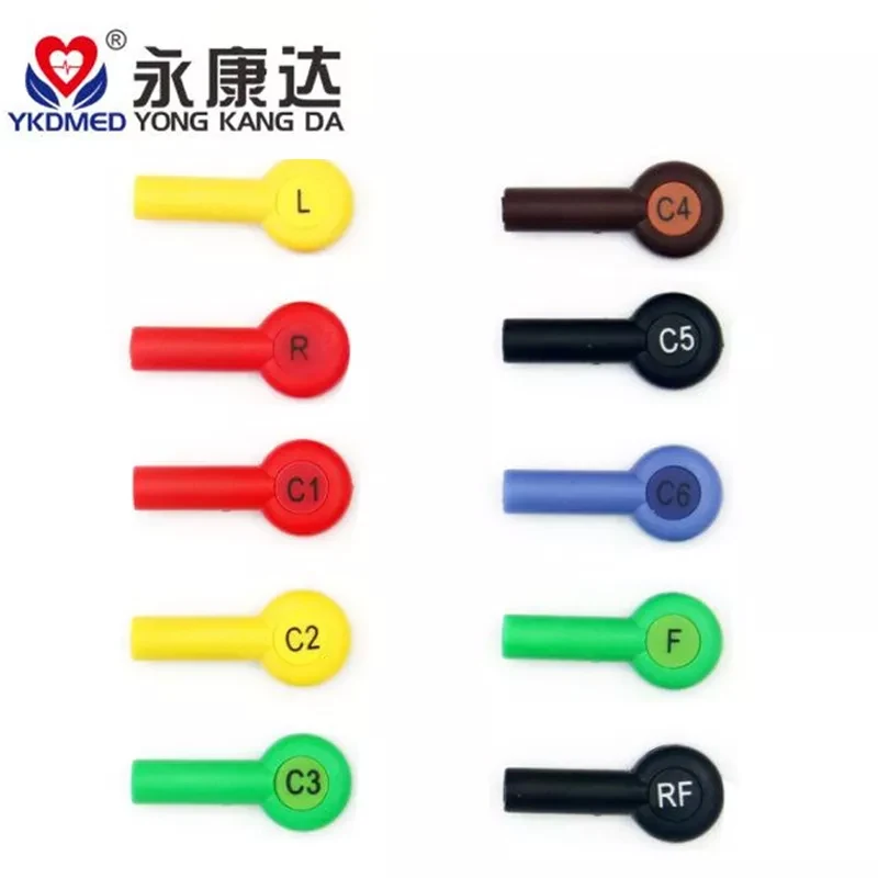 Colorful IEC banana 4.0mm adapter snap ekg accessories 10pcs/lot