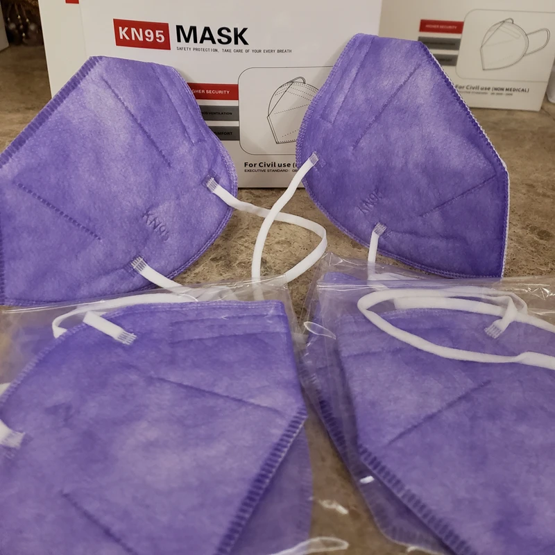 KANGMAKE Independent Purple KN95 Face Mask Mаска Mascarillas Fpp2 Masques Ffpp2 Expedition Rapide Ce Ffp 2 Mondkapje Mascherine