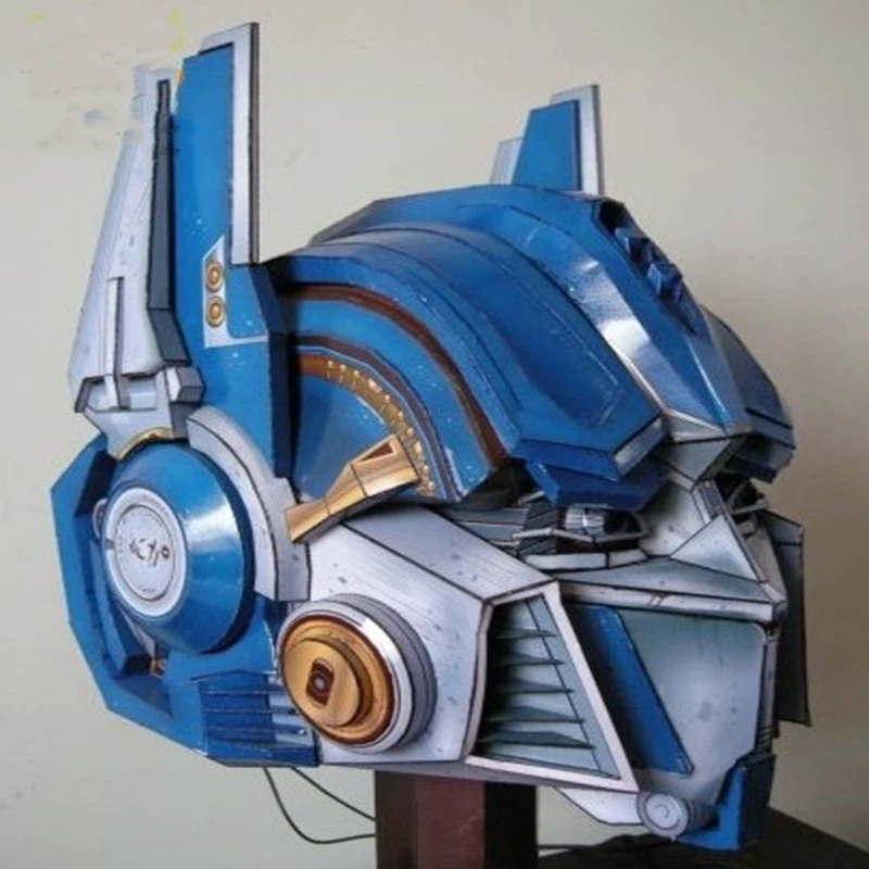 Head 3D Paper Model DIY Manual Film Television Transformation Car Robot Toys Prime Gift For Kids Headgear Paper helmet Anime