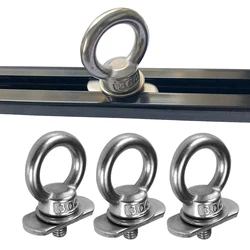 3pcs Kayak Track Mounting Tie Down Eyelet Nut Nutsert Hardware Leash Holder