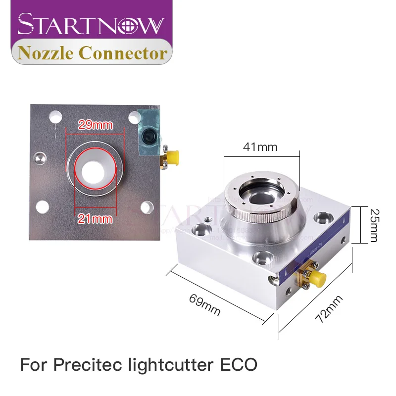 Startnow Laser Nozzle Sensor Connector Nozzle Connection Part For Precitec CM2 SE Series ProCutter HANS Fiber Laser Cutting Head