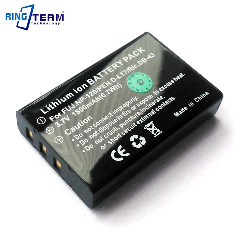 2pcs NP-120 FNP120 NP120 Camera Battery For FUJIFILM FUJI F10 F11 603 D-LI7 3.7V 2000mAh Rechargeable Batteries