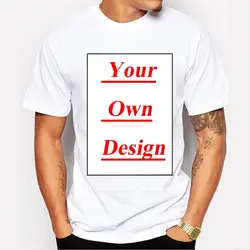Men's T shirt Custom Print Your Own Design High Quality tops