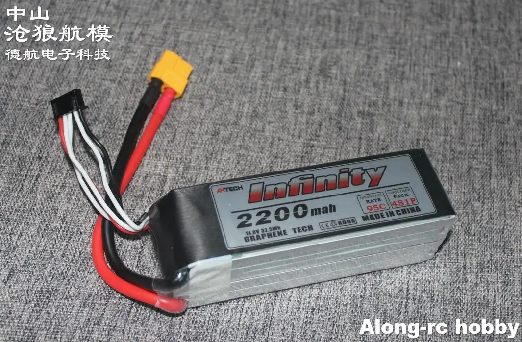 RC Airplane Spare Part  Hobby F3A  3D EDF Plane  Model RC Boat Part  Li-Po Battery 4s 2200mah  4S1P 45C 95C  (14.8V2200mah)