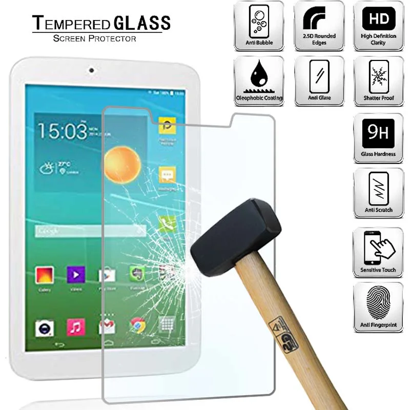 Tablet Tempered Glass Screen Protector Cover for Alcatel OneTouch POP 7S HD Eye Protection Explosion-Proof Tempered Film