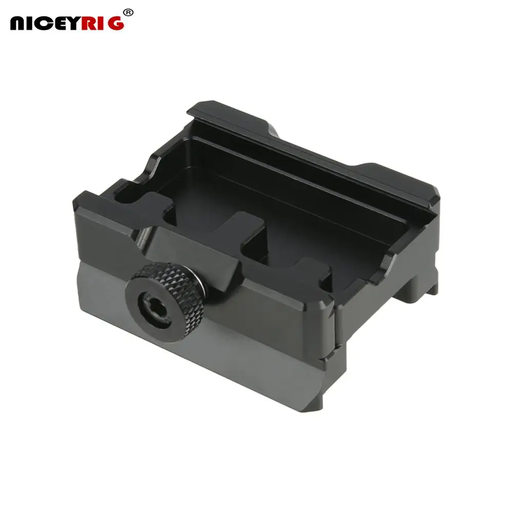 Niceyrig Quick Release Drop-in Base Plate Arca Dovetail Clamp to Manfrotto Dovetail