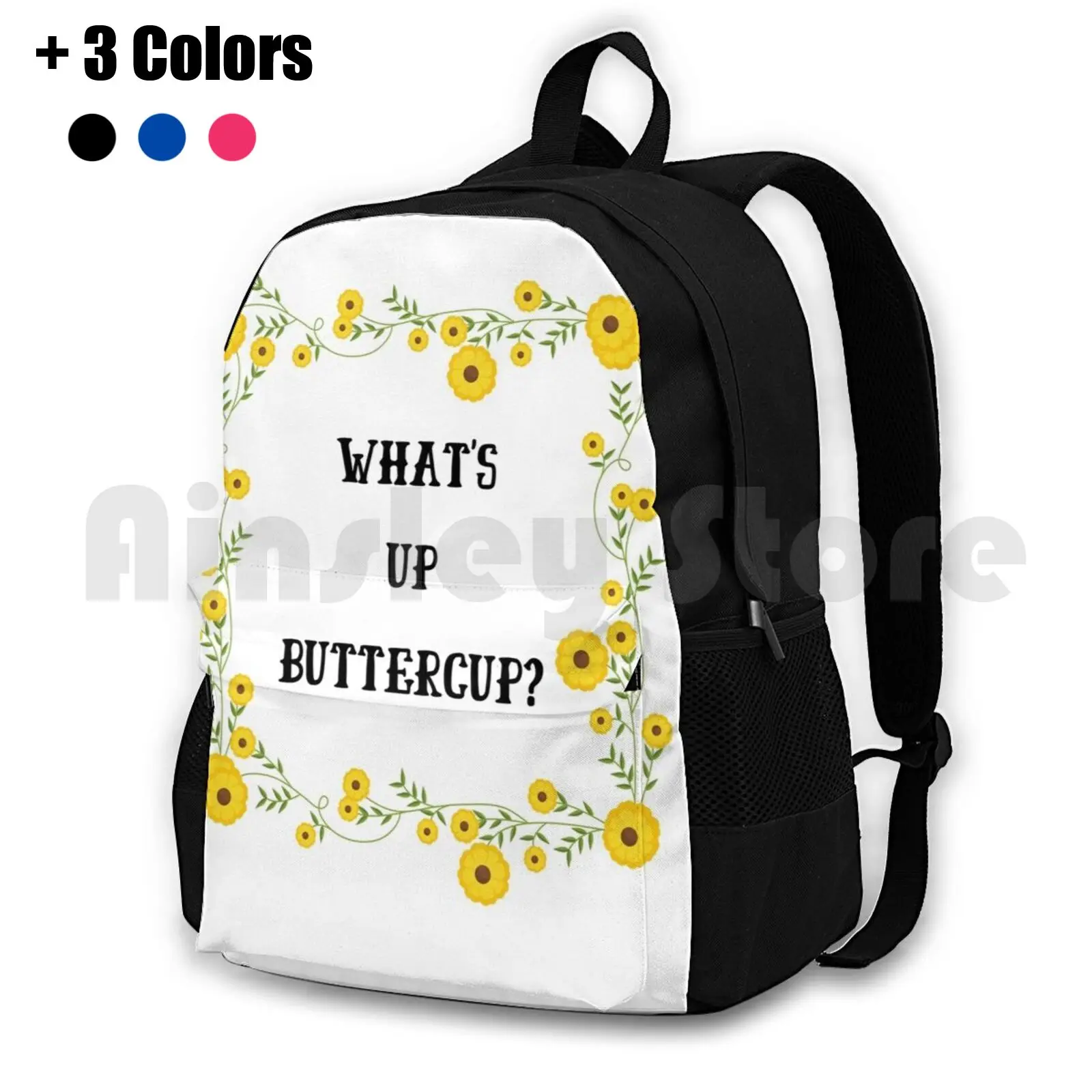 What's Up Buttercup Outdoor Hiking Backpack Waterproof Camping Travel Buttercup Princess Bride Sorority Student College