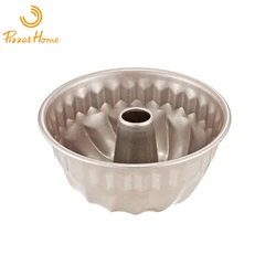 PizzAtHome 4 Pcs Set Mini Bread Pan Set 4 inch Non-Stick Tube Pan Kugelhopf Mold for Oven and Instant Pot Baking Bakware Cupcake