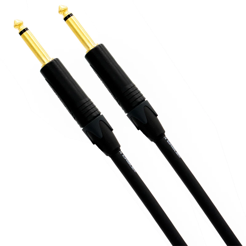 High-fidelity guitar instrument cable 6.35mm TR to TR MALE jack Low noise use CANARE cable l-4e6s NEUTRIK gold-plated plug