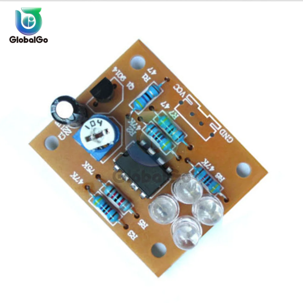 Kit de luces LED de respiración LM358, conjunto de producción electrónica, piezas de luz de respiración DIY, Kit de laboratorio PCB