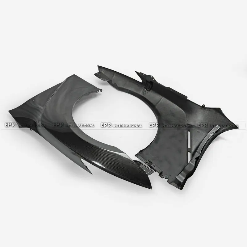 Voor Nissan R35 Gtr 2017 MY17 Carbon Fiber Oe Voorspatbord (Ventilatieopeningen Niet Inbegrepen) glossy Wiel Flare Boog Spatborden