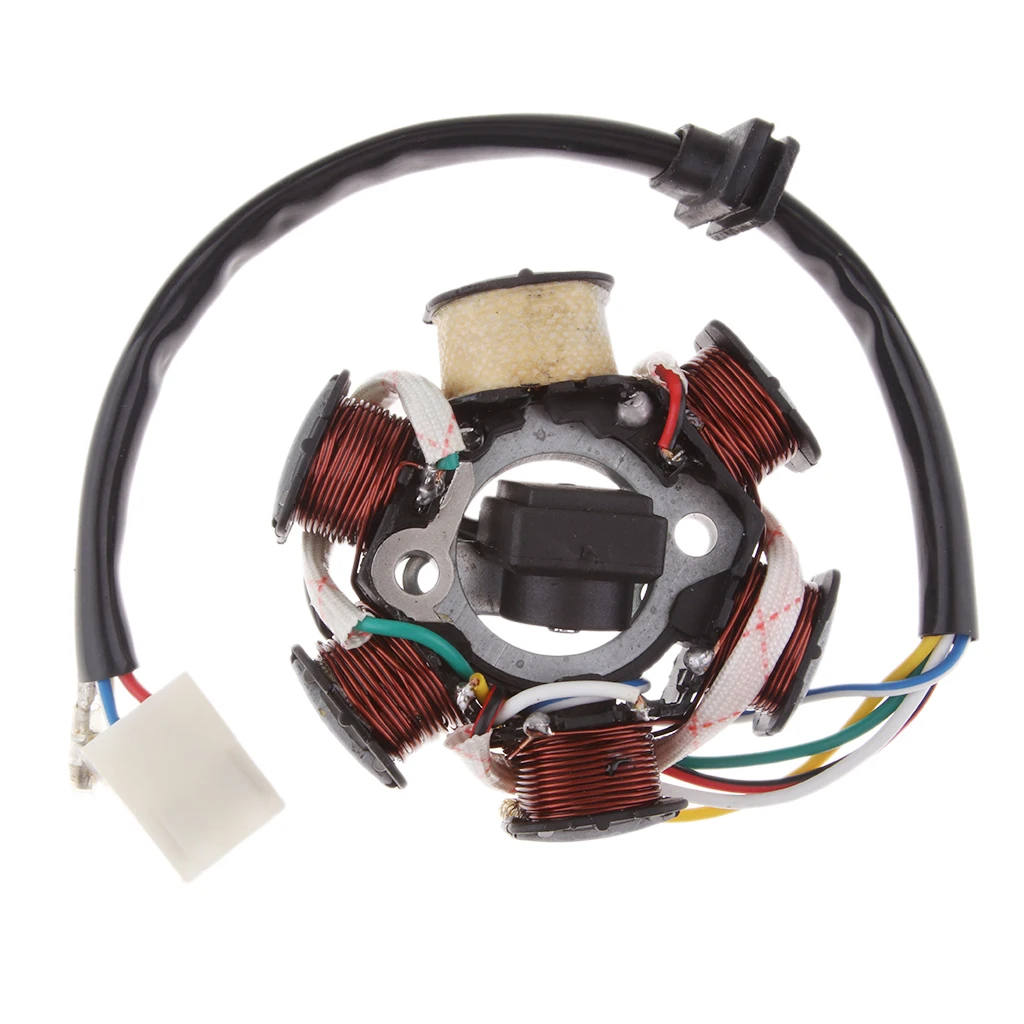 1 sztuk 29mm centrum otwór uzwojenie stojana Magneto 6 biegun dla 4 suwowy 110cc 125cc silników PIT Quad motor terenowy ATV Buggy itp