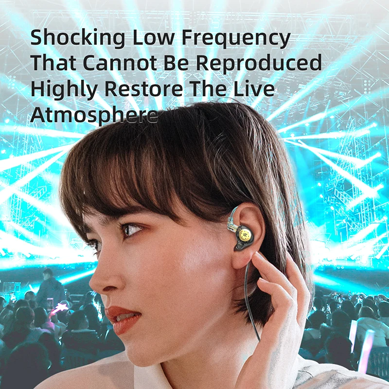 KZ EDX Pro Earphones Dynamic In Ear Monitor HiFi Wired Headphones Bass Stereo Game Music Earplugs Noice Cancelling Headset