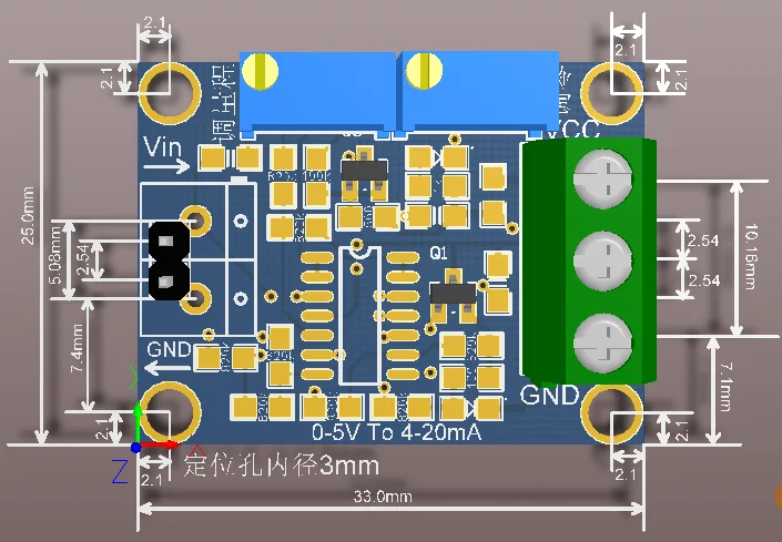 0-2.5V 0-3.3V 0-5V 0-10V 0-15V 0-24V DC voltage transmitter 4-20ma transducer