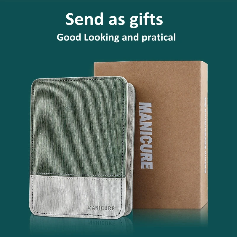 Manicure Set Pedicure Sets Nail Clipper Stainless Steel Professional Nail Cutter Tools with Travel Case Kit Christamas Gift