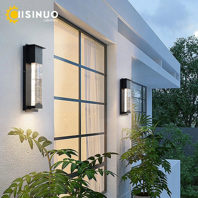 Neue LED Wand Beleuchtung PIR Motion Sensor Kristall Outdoor IP65 Wasserdicht Straße Lampe für Balkon Garten 96V 220V leuchte Leuchte