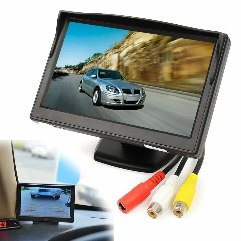 5 Inch 800X480 TFT LCD HD Sn Monitor with Dual Mounting Bracket for Car Backup Camera/Rear View/DVD/Media Player