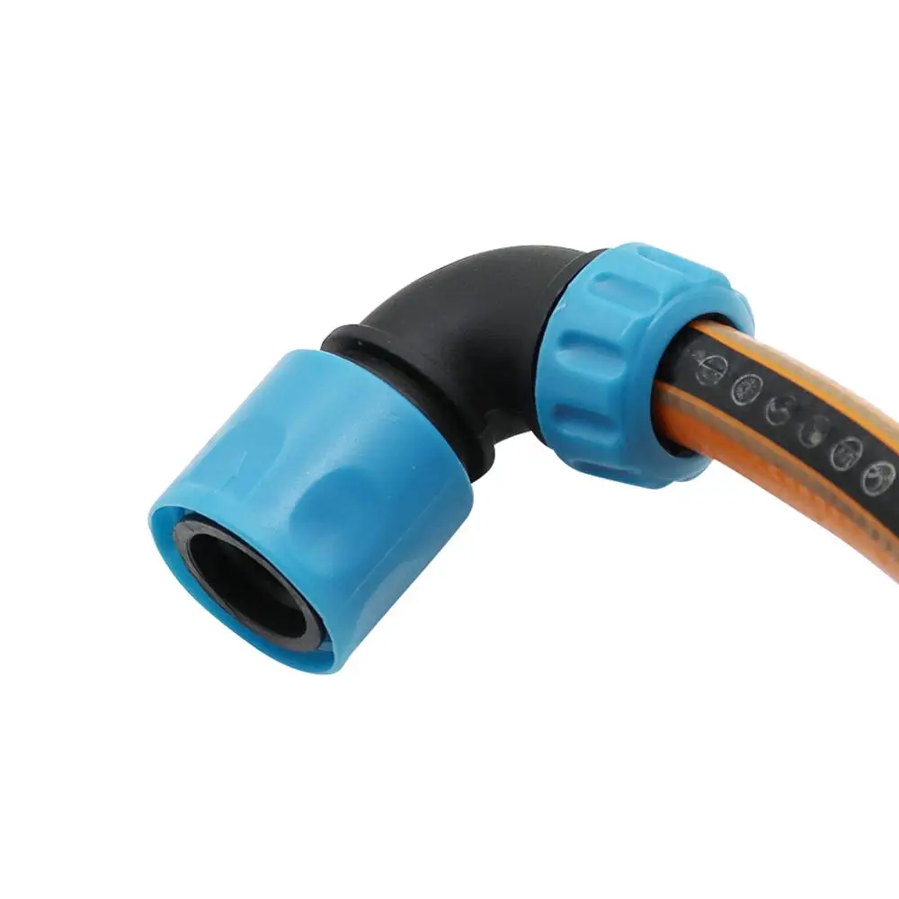 

2 Pcs ABS 1/2 Inch Hose 90 Degree Elbow Quick Connectors Gardening Irrigation Car Wash Pipe Fast Rapid Joint Adapters