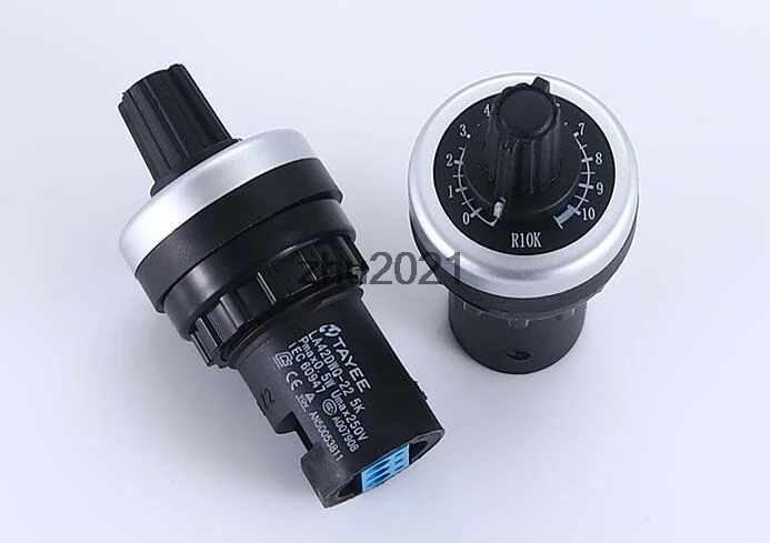 LA42DWQ-22 1K 2K 3K 4K7 5K 10K 20K 50K 100K 200K 500K 22MM Frequency Control Potentiometer