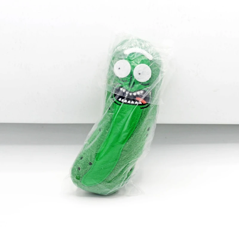 18CM Anime Pickle Man Cucumber Mr.meeseeks Plush Toy Soft Stuffed Doll For Kids