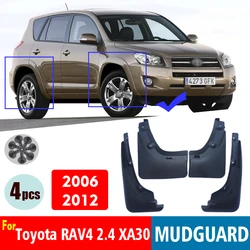 2006-2012 Front Rear 4pcs Mudflaps FOR Toyota RAV4 XA30 Mudguard Fender Mud Flap Guards Splash Car Accessories Auto Styline