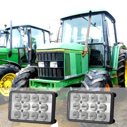 6x4 60W Led Headlights With H4 Plug 12V 24V Led Sealed Beam For John Deere 6000-7010 Series LED Hood Light - Hi/Lo Beam AL75338