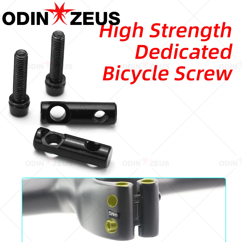ODINZEUS-Alloy Cycling Screws, Mountain and Road Bike Handlebars, Bicycle Parts, High-Strength Alloy, 1-Piece