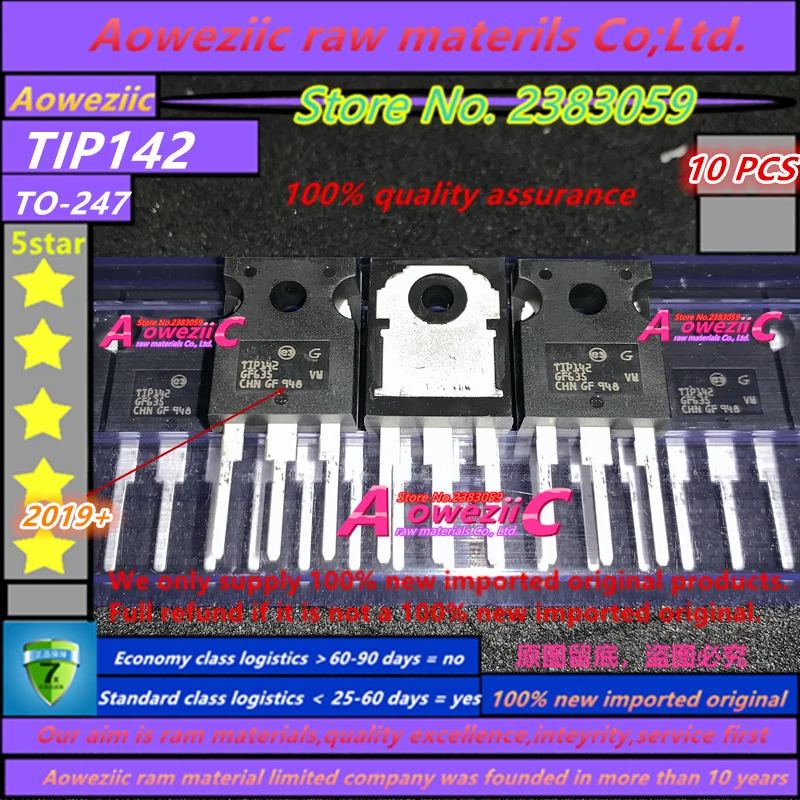 Aoweziic  2019+ 100% new imported original  TIP142  TIP147 TO-247  Darlington tube 15A 100V