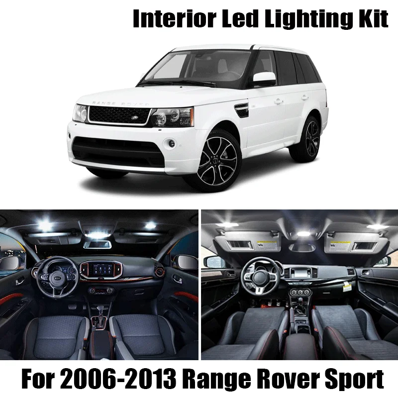 For 2006-2011 2012 2013 Land Rover Range Rover Sport 16X White car accessories Canbus Error Free LED Interior Light Reading