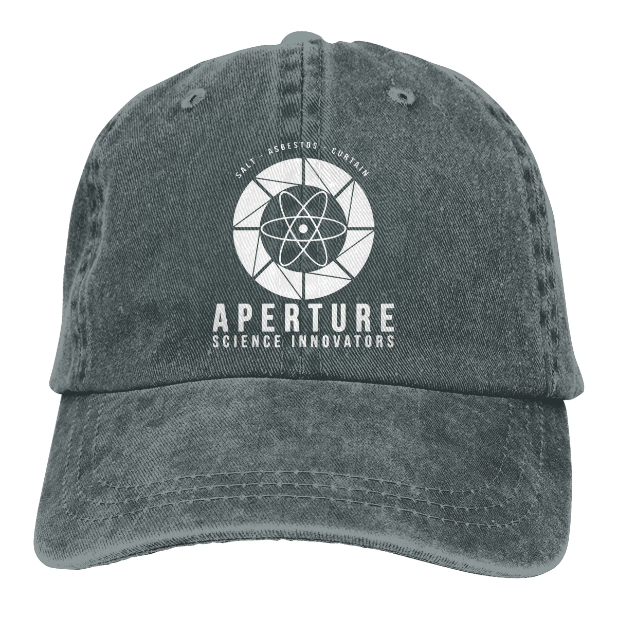 Aperture Science-Casquette de baseball à visière pour homme, chapeau pare-soleil, Portal Game Chell Atlas P-Body