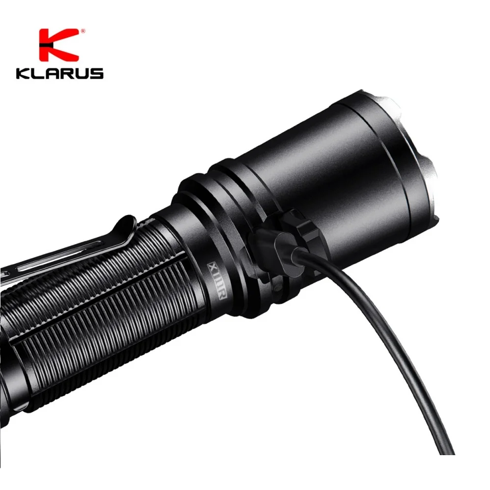 KLARUS  XT11R Tactical Flashlight LUMINUS SST 40 1300LM Rechargeable Torch Lighter with 18650 Battery for Camping Hiking